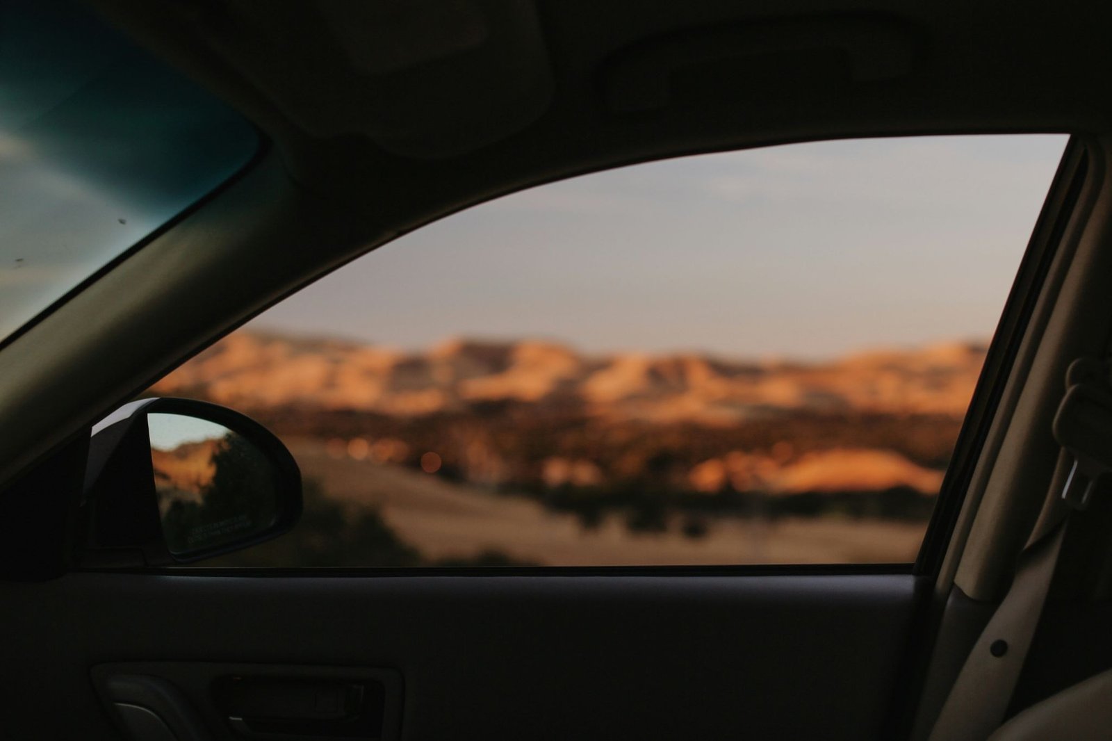 view outside of car window
